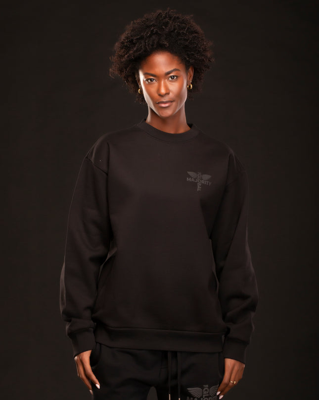 HEAVYWEIGHT MARCUS GARVEY CREWNECK BLACK