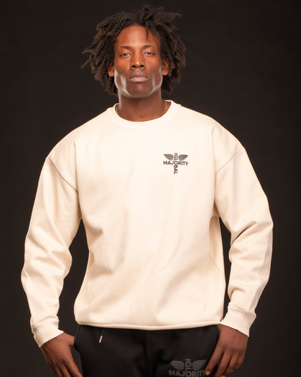 HEAVYWEIGHT MARCUS GARVEY CREWNECK BONE