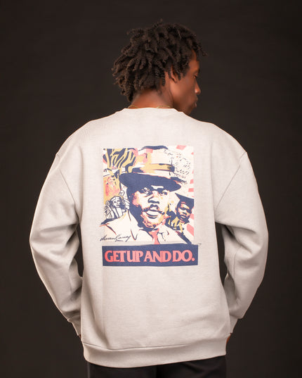 HEAVYWEIGHT MARCUS GARVEY CREWNECK GREY