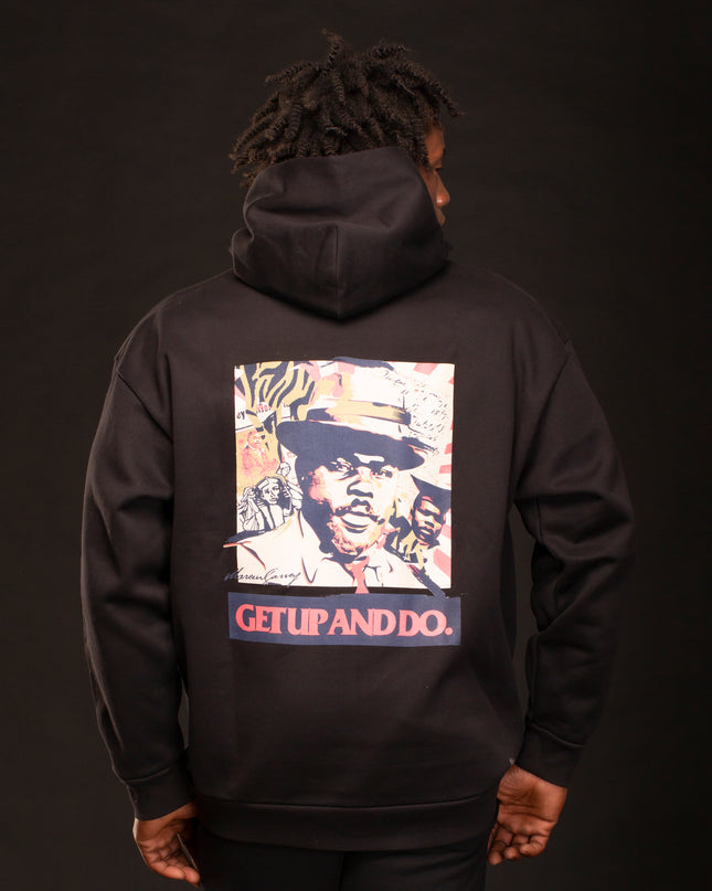 HEAVYWEIGHT MARCUS GARVEY HOODIE BLACK