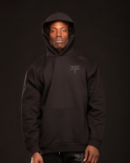 HEAVYWEIGHT MARCUS GARVEY HOODIE BLACK