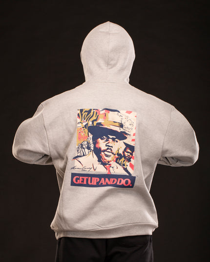 HEAVYWEIGHT MARCUS GARVEY HOODIE GREY