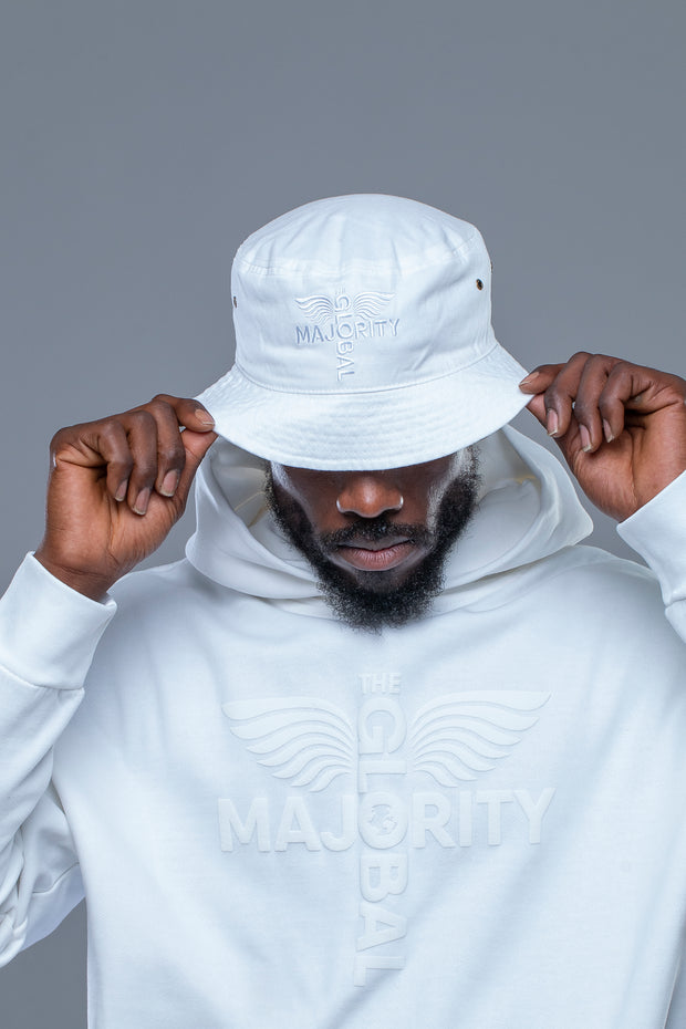 TGM Logo White Bucket Hat