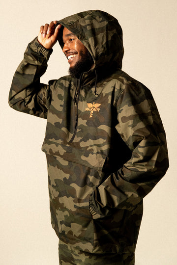 Personalized Camo Full Zip Windbreaker 