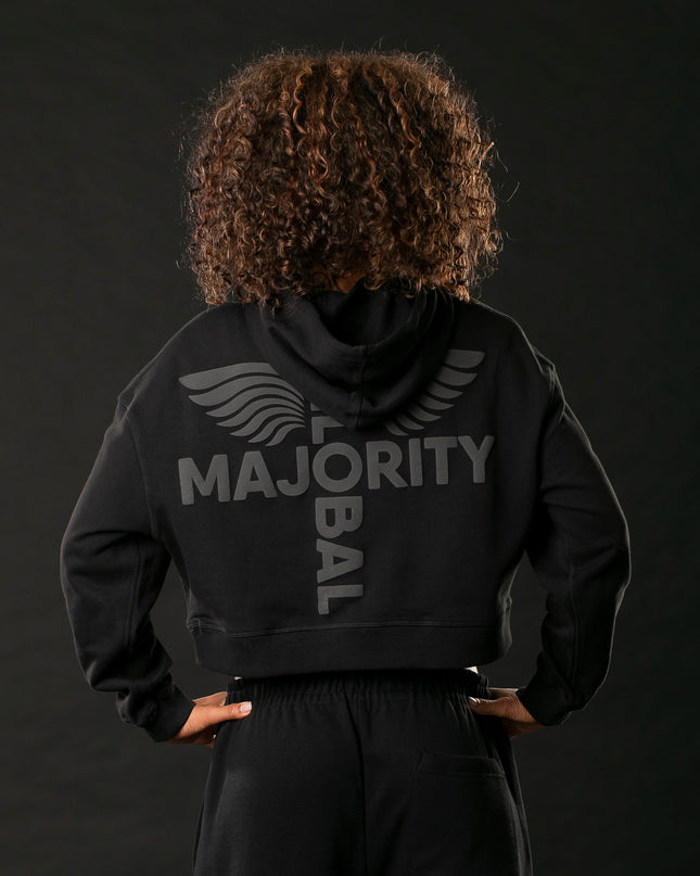 Black-On-Black x Freedom Isn't Free Cropped Hoodie