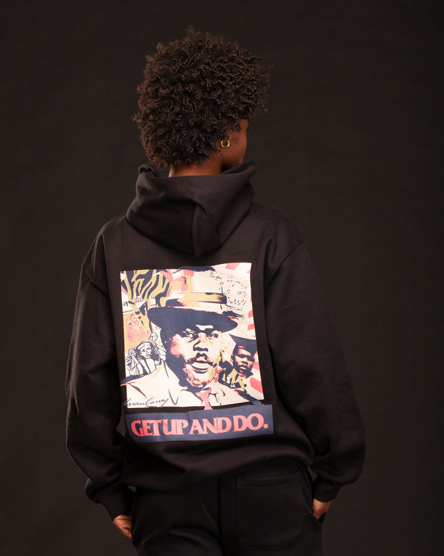 HEAVYWEIGHT MARCUS GARVEY HOODIE BLACK