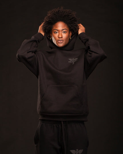 HEAVYWEIGHT MARCUS GARVEY HOODIE BLACK