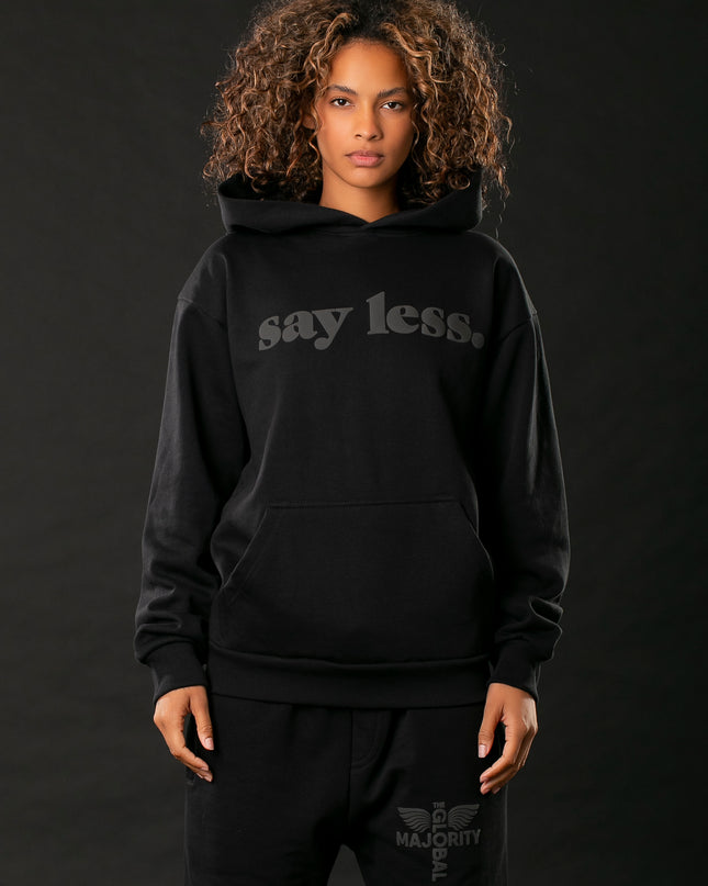 Black-On-Black x Say Less Hoodie