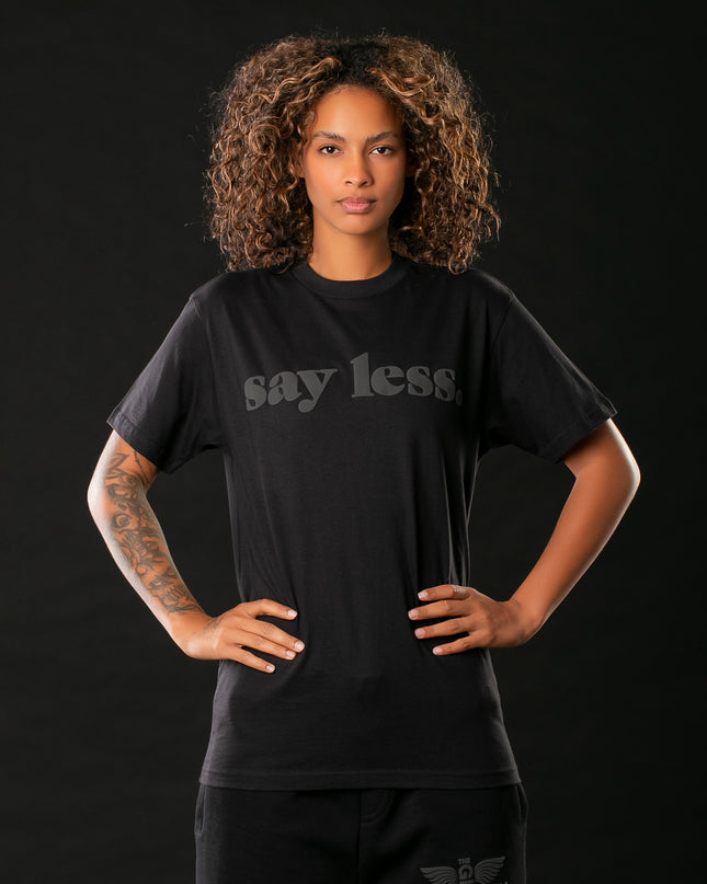 Black-On-Black x Say Less Tee