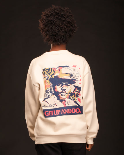 HEAVYWEIGHT MARCUS GARVEY CREWNECK BONE