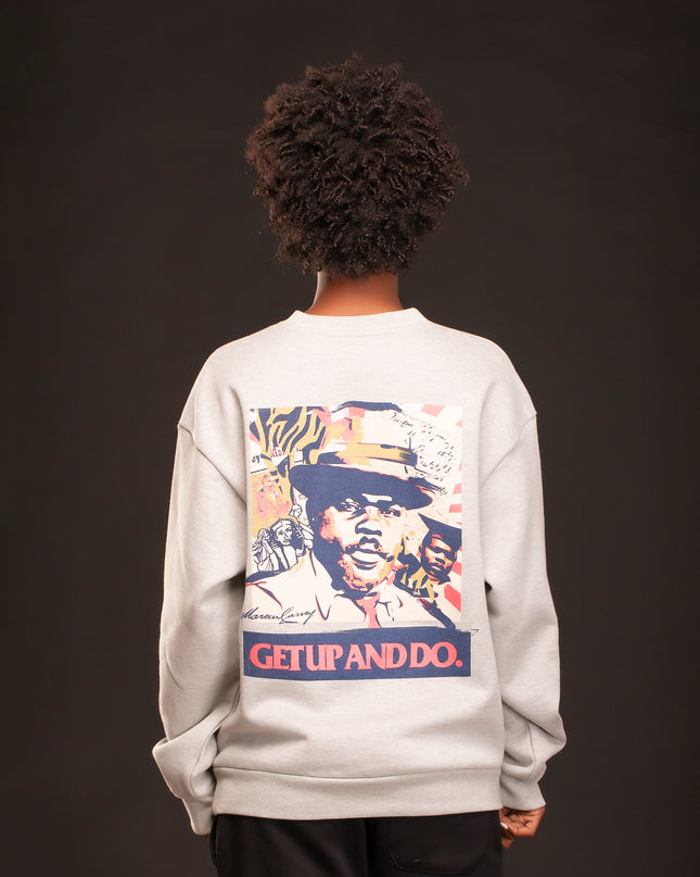 HEAVYWEIGHT MARCUS GARVEY CREWNECK GREY