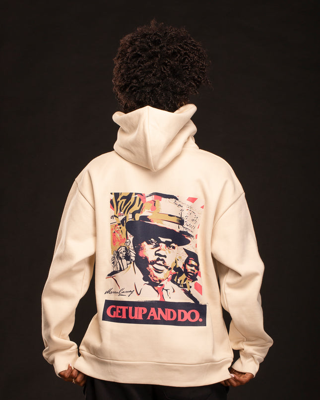 HEAVYWEIGHT MARCUS GARVEY HOODIE BONE