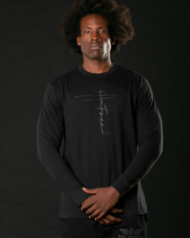 Black-On-Black x I AM FREE Long Sleeve Tee